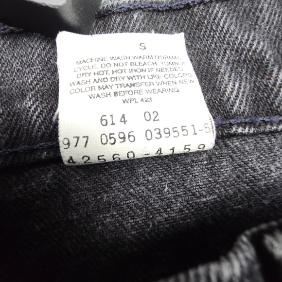 🔥 Vintage 1996 Levi’s 560 Orange Tab Jeans 34X34 – Loose Fit Tapered Leg- Black - Picture 10 of 14